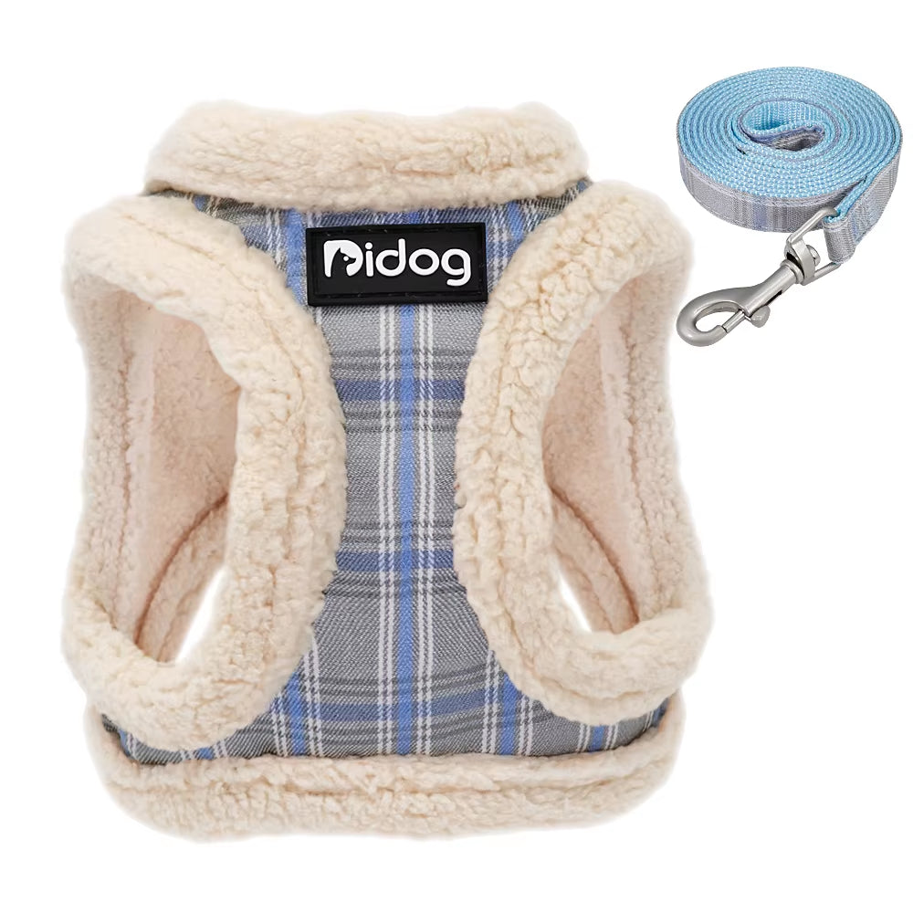 Cute Pet Cat Harness Vest Soft Padded Chihuahua Puppy Cat Harness Collar Adjustable Walking Leash for Small Medium Dogs Cats