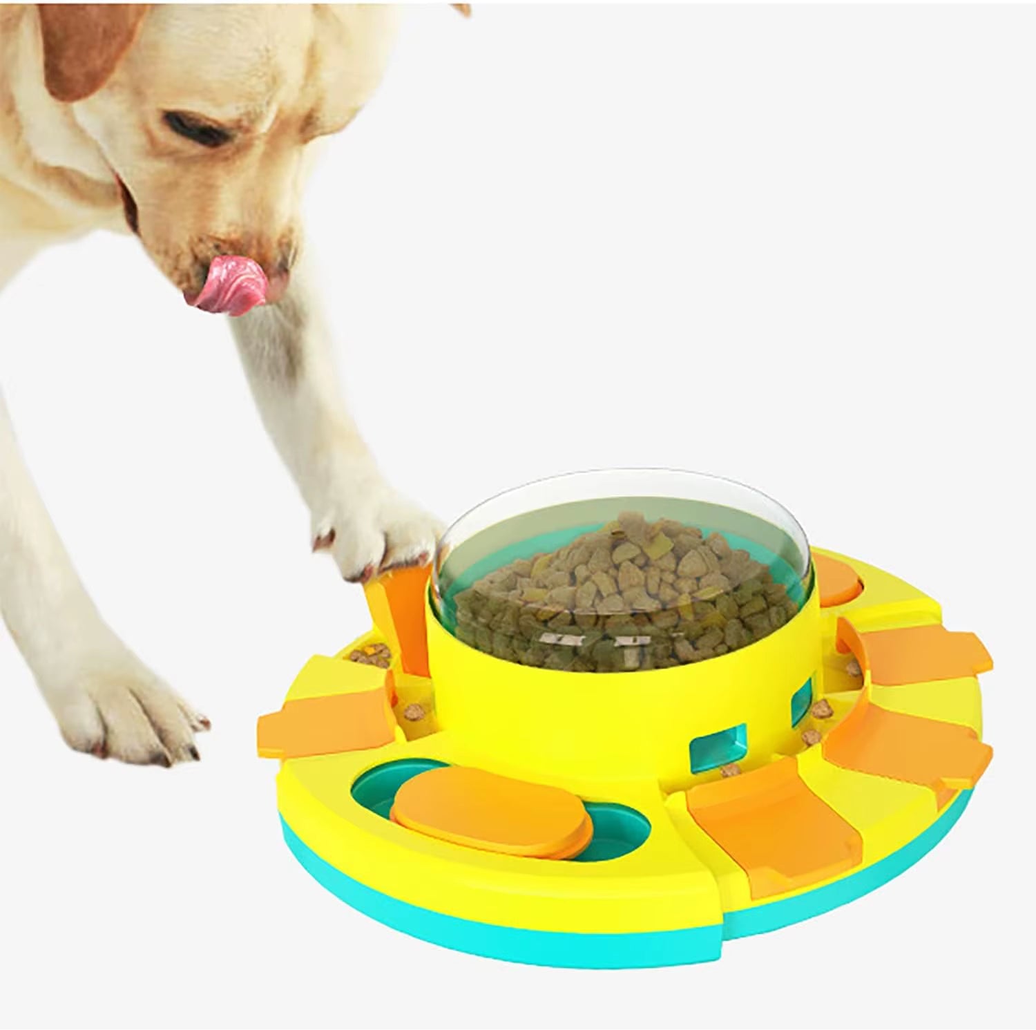 Interactive Dog Toys for Training Slow Eat Puzzle Toy Funny Feeding Dispenser Intelligence Toy Slow Feeder Aid Digestion