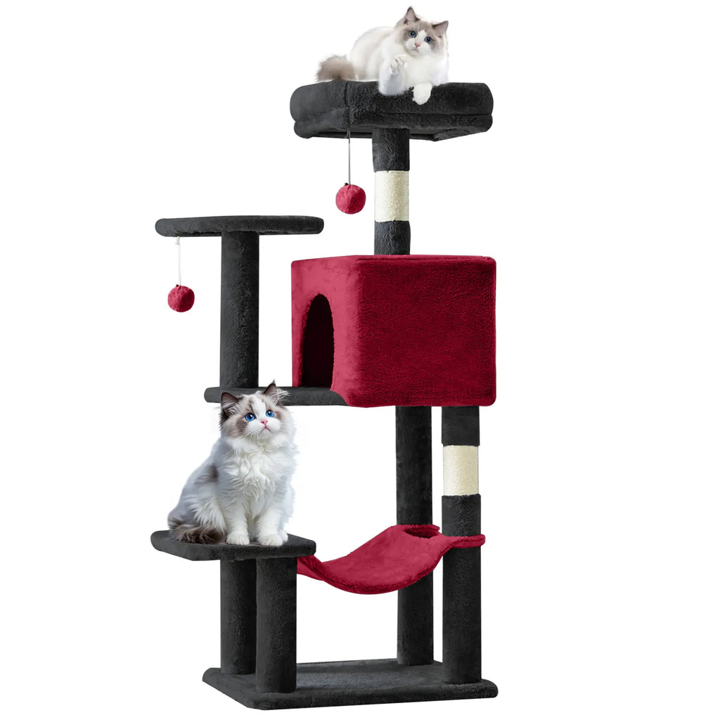 【New Size】 Cat Climbing Shelf, Post Cascading Cat Climbing Shelf, Indoor Playhouse, Cozy Nest, Durable, Space-Saving Design, Gift for Pet Owners