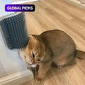 Cat Corner Brush, 1 Count Soft Massage Self Grooming Brush for Cats, Interactive Home Entertainment Tool for Cats and Dogs