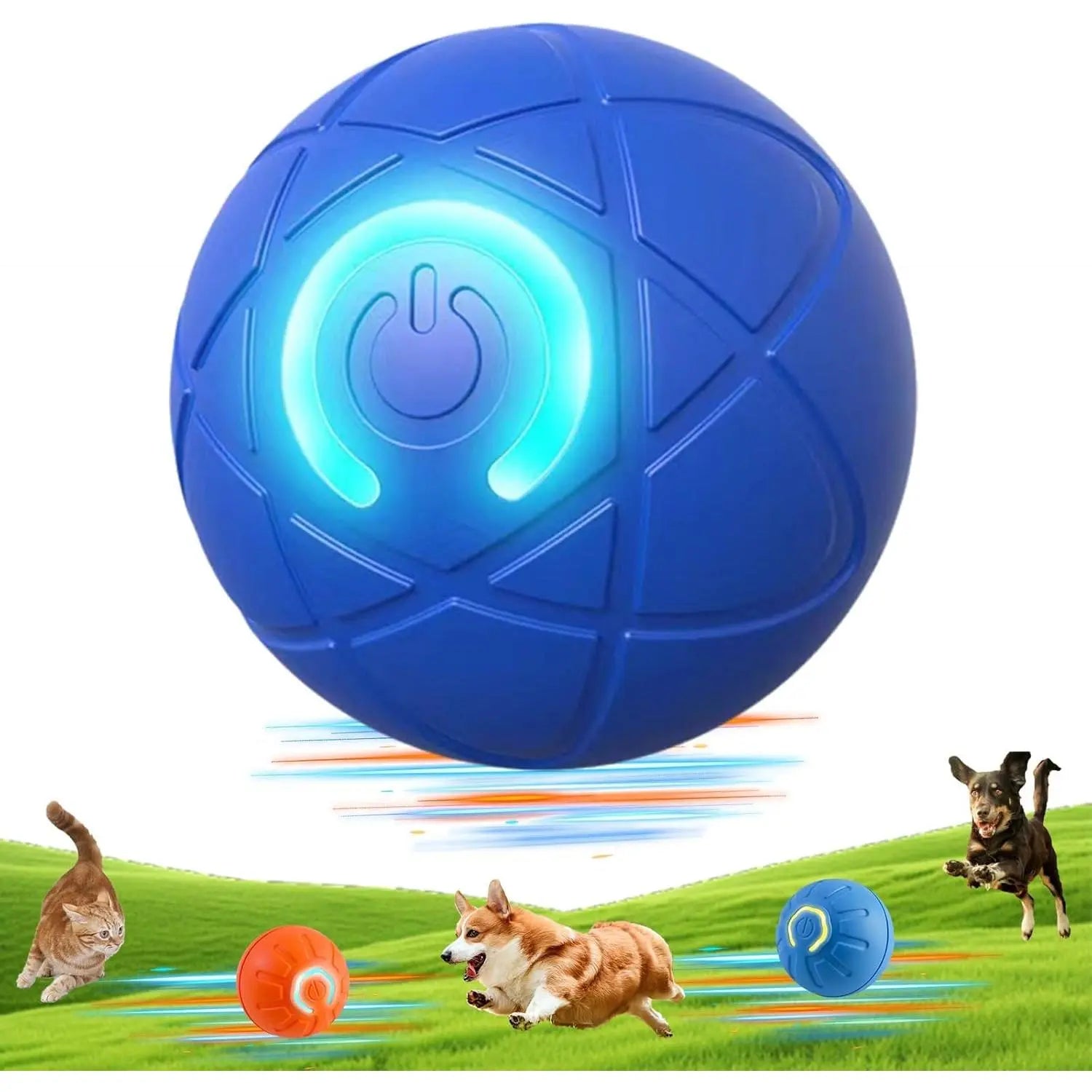 Shaky Ball Toy for Dogs, Vibrating Dog Ball, Automatic Moving Dog Toy Ball, Vibrating Ball for Dogs for Small/Medium/Large Dogs,Usb Rechargeable,For Cats and Dogs(Sizes: 2.05Inch for Small Dogs /2.7Inch for Mediumfor Medium Dogs /3.15Inch for Large Dogs)